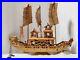 Vintage-Ancient-Wooden-Asian-House-Ship-Model-Bamboo-Sail-Dragon-Header-16-Long-01-dbf