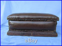 Vintage/Antique Box Footstool made by Royal dundee Institution for the Blind
