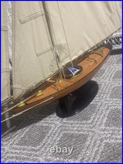 Vintage Bluebell Model Sailboat, Manhattan Yacht Club EUC