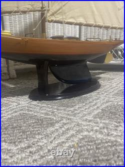Vintage Bluebell Model Sailboat, Manhattan Yacht Club EUC