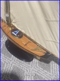 Vintage Bluebell Model Sailboat, Manhattan Yacht Club EUC