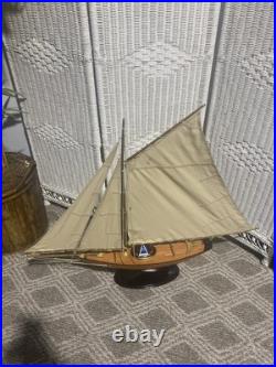 Vintage Bluebell Model Sailboat, Manhattan Yacht Club EUC