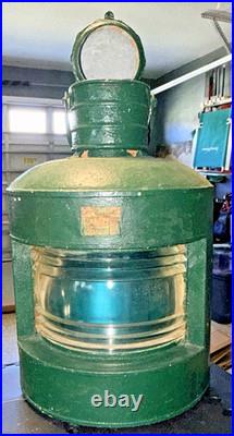 Vintage DDR Ship Navigation Light VEB Ueckermünde Model 7322 Starboard 1968