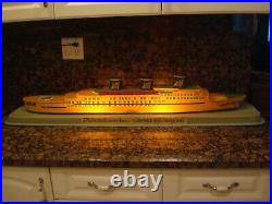 Vintage Eastern Steamship Lines SS Emerald Seas Model Ship (Item #304)