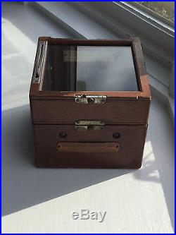 Vintage Hamilton Watch Co. Model 22 Ships Chronometer Wooden Box Case For Parts