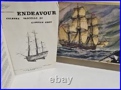 Vintage Mantua Wood Model Kit 774 ENDEAVOUR CAPT. COOK 1768 SHIP 176 Montaggio