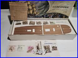 Vintage Mantua Wood Model Kit 774 ENDEAVOUR CAPT. COOK 1768 SHIP 176 Montaggio
