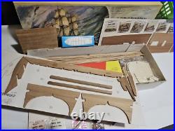 Vintage Mantua Wood Model Kit 774 ENDEAVOUR CAPT. COOK 1768 SHIP 176 Montaggio