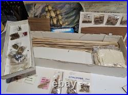 Vintage Mantua Wood Model Kit 774 ENDEAVOUR CAPT. COOK 1768 SHIP 176 Montaggio