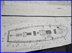 Vintage Mantua Wood Model Kit 774 ENDEAVOUR CAPT. COOK 1768 SHIP 176 Montaggio