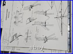 Vintage Mantua Wood Model Kit 774 ENDEAVOUR CAPT. COOK 1768 SHIP 176 Montaggio