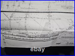 Vintage Mantua Wood Model Kit 774 ENDEAVOUR CAPT. COOK 1768 SHIP 176 Montaggio