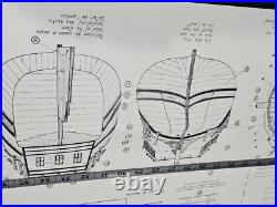 Vintage Mantua Wood Model Kit 774 ENDEAVOUR CAPT. COOK 1768 SHIP 176 Montaggio
