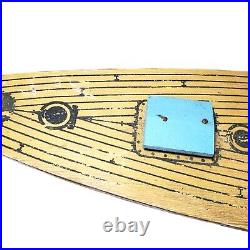 Vintage Seaworthy Wooden Pond Sail Boat Model Ship