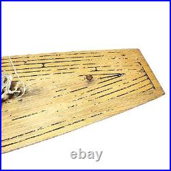 Vintage Seaworthy Wooden Pond Sail Boat Model Ship