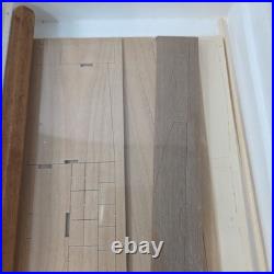 Vintage The Blue Nose Ship Wooden Model 15 1/2 Tall Ship 1/75 In Box