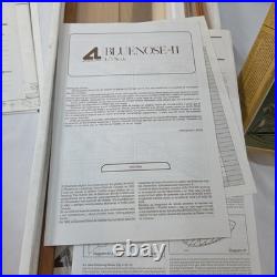 Vintage The Blue Nose Ship Wooden Model 15 1/2 Tall Ship 1/75 In Box