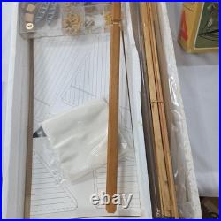 Vintage The Blue Nose Ship Wooden Model 15 1/2 Tall Ship 1/75 In Box