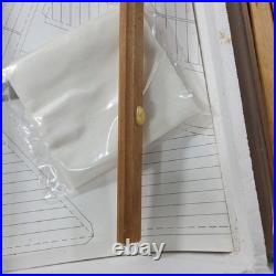 Vintage The Blue Nose Ship Wooden Model 15 1/2 Tall Ship 1/75 In Box