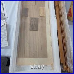 Vintage The Blue Nose Ship Wooden Model 15 1/2 Tall Ship 1/75 In Box