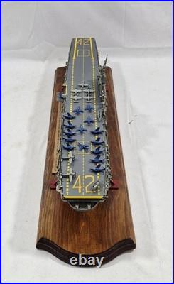 Vintage USS Franklin D Roosevelt (CVA 42) Model 22 Mounted