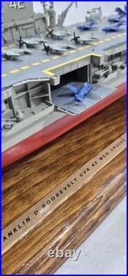 Vintage USS Franklin D Roosevelt (CVA 42) Model 22 Mounted