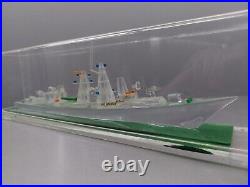 Vintage USSR Plexiglas Desk Souvenir Model of Soviet Ship of 70-80's