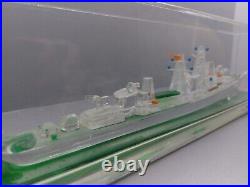 Vintage USSR Plexiglas Desk Souvenir Model of Soviet Ship of 70-80's