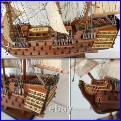 Vintage Wooden Handmade Ship Model For Home Decor, Birthday Gift, Office Display