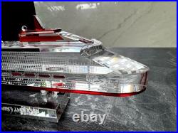 Virgin Voyages Resilient Lady Crystal Engraved Cruise Ship Model