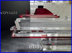 Virgin Voyages Resilient Lady Crystal Engraved Cruise Ship Model