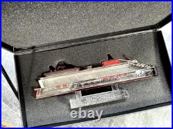 Virgin Voyages Resilient Lady Crystal Engraved Cruise Ship Model