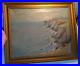 Vtg-20th-C-Antique-Oil-Painting-on-Canvas-Seascape-Shoreline-Cliffs-Signed-01-gq