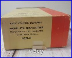Vtg CITIZEN-SHIP Model TTX Transmitter In Box With Extras For Parts Not Working