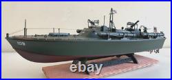 WW2 PT-109 COMMANDED BY LTJG. JOHN KENNEDY- Scale 172 PRO-BUILT WITH WOOD BASE