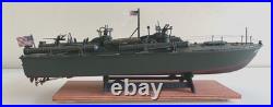WW2 PT-109 COMMANDED BY LTJG. JOHN KENNEDY- Scale 172 PRO-BUILT WITH WOOD BASE