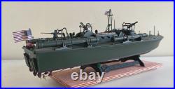 WW2 PT-109 COMMANDED BY LTJG. JOHN KENNEDY- Scale 172 PRO-BUILT WITH WOOD BASE