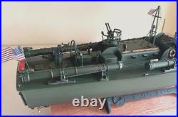 WW2 PT-109 COMMANDED BY LTJG. JOHN KENNEDY- Scale 172 PRO-BUILT WITH WOOD BASE