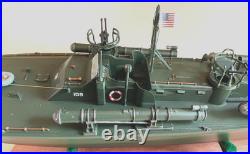 WW2 PT-109 COMMANDED BY LTJG. JOHN KENNEDY- Scale 172 PRO-BUILT WITH WOOD BASE