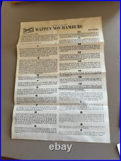 Wappen Von Hamburg Model Ship Vintage 1965 Lindberg