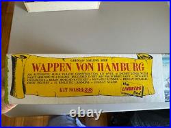 Wappen Von Hamburg Model Ship Vintage 1965 Lindberg