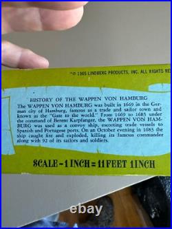 Wappen Von Hamburg Model Ship Vintage 1965 Lindberg
