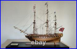 Wood Model Ship, Sirene, French 30 Gun, 18th century Ship of the Line