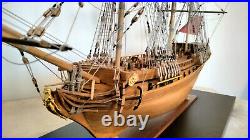 Wood Model Ship, Sirene, French 30 Gun, 18th century Ship of the Line