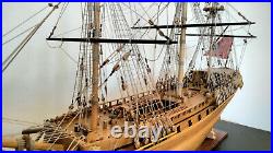 Wood Model Ship, Sirene, French 30 Gun, 18th century Ship of the Line