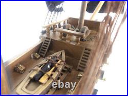 Wooden Ben Franklin's Black Prince Black Sails Limited Model Pirate Ship 26