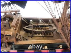 Wooden Ben Franklin's Black Prince Black Sails Limited Model Pirate Ship 26