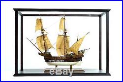 Wooden Display Case for Tall Ship, Tugboat Model Large size