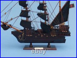 Wooden Ed Low's Rose Pink Model Pirate Ship 14
