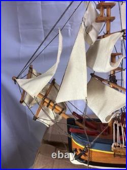 Wooden HMS Endeavour Tall Model Ship 20 Collectible Decoration